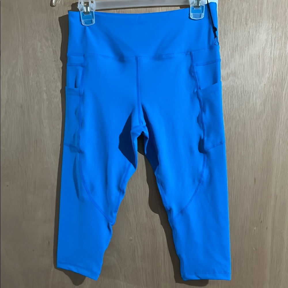 NWT ZYIA Blue Athletic Leggings High Waist